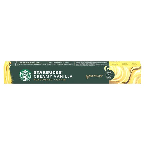 Starbucks Nespresso Creamy Vanilla 10s 57g pack shot