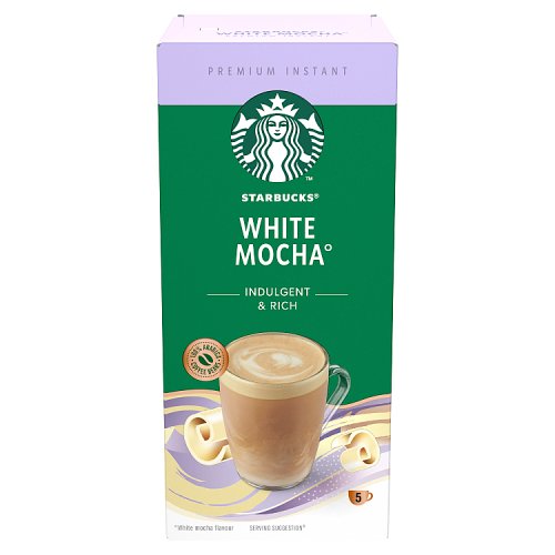 Starbucks Instant White Mocha Sachets 5s 120g pack shot
