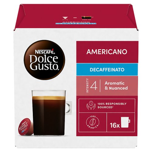 Nescafe Dolce Gusto Americano Decafe 16s 128g pack shot