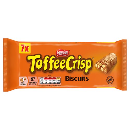 Toffee Crisp Biscuit 7pk (7 x 18.7g) pack shot