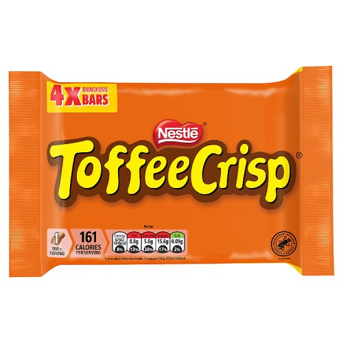 Toffee Crisp 4pk (4 x 31g) 124g pack shot