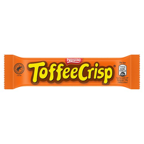 Toffee Crisp Single Bar 38g pack shot