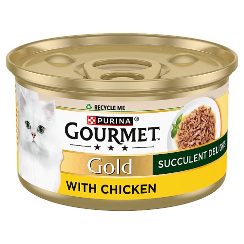 Gourmet Gold Succulent Delights Chicken Wet Cat Food 85g pack shot