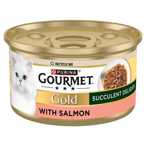 Gourmet Gold Succulent Delights Salmon 85g pack shot