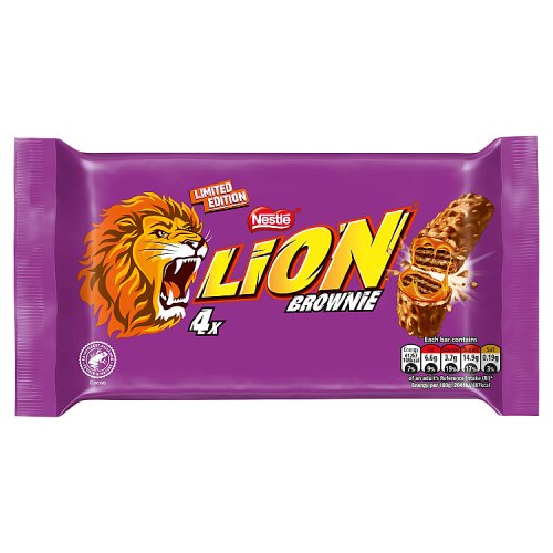 Lion Bar Brownie 4pk (4 x 30g) 120g pack shot