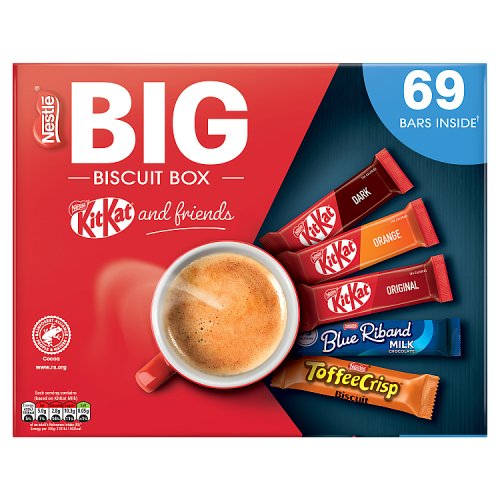 Nestle Big Biscuit Box 69pk Bars Mixed pack shot