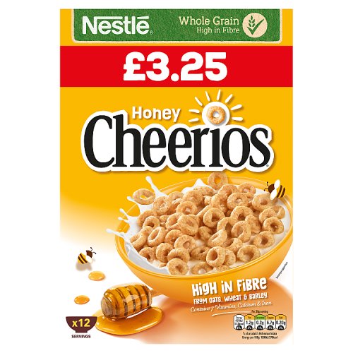 Nestle Honey Cheerios 370g PM £3.25 pack shot