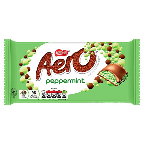 Aero Milk Chocolate Peppermint 145g pack shot