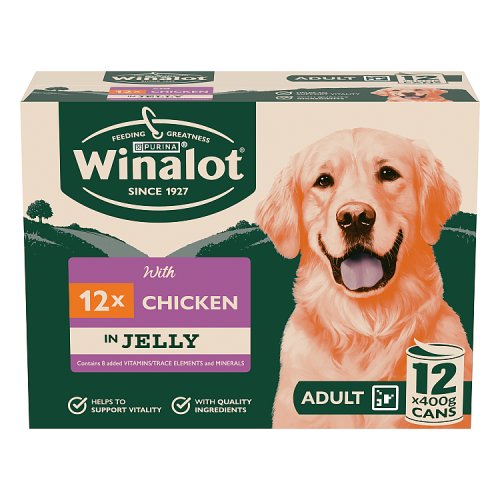 Winalot Classics Chicken In Jelly (12 x 400g) pack shot