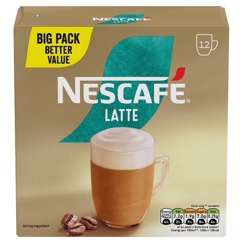 Nescafe Gold Latte Sachet 12 x 8g pack shot