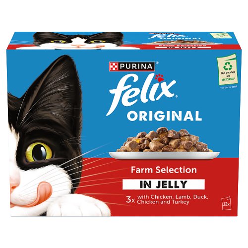 Felix Original Farm Selection In Jelly (12 x 85g) pack shot