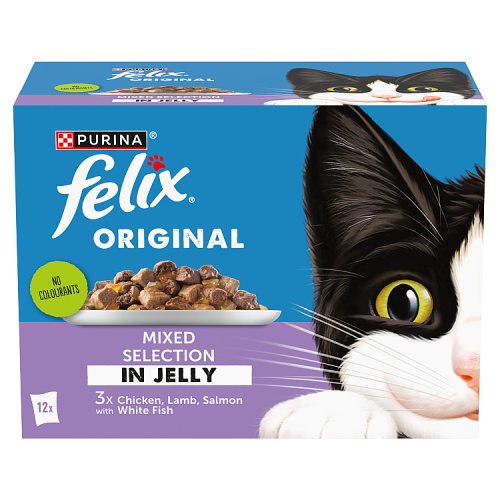 Felix Original Mixed Selection In Jelly (12 x 85g) pack shot