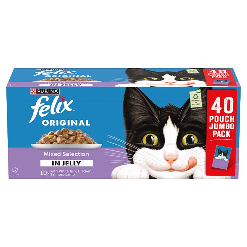 Felix Original Mixed Selection In Jelly (40 x 85g) pack shot