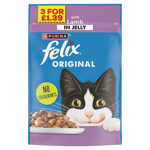 Felix Lamb In Jelly Pouch 85g 3 For PM £1.39 pack shot