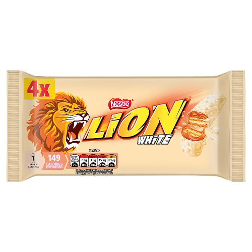 Lion White 4pk (4 x 30g) pack shot