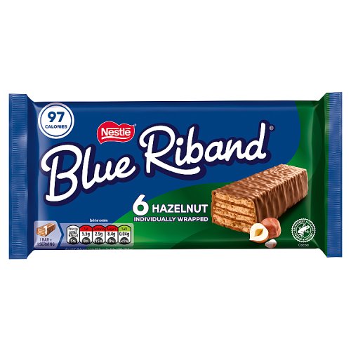 Blue Riband Hazelnut 6pk (6 x 18g) pack shot
