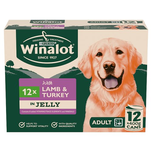 Winalot Classics Lamb Turkey in Jelly (12 x 400g) pack shot