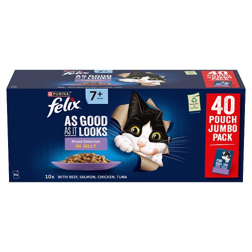 Felix Senior Mixed Selection In Jelly (40 x 85g) pack shot