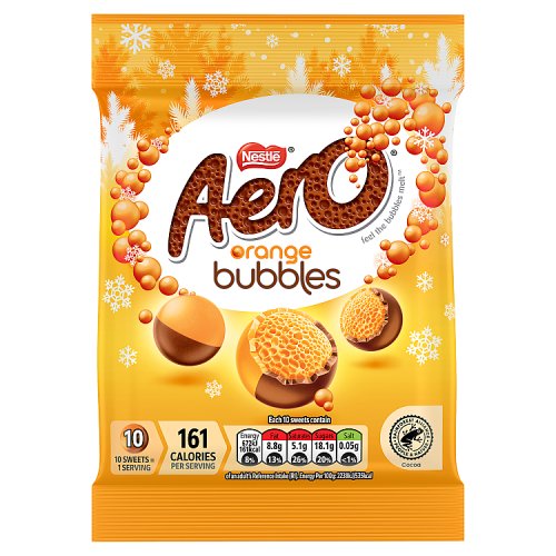 Aero Bubbles Orange Pouch Bag 70g pack shot