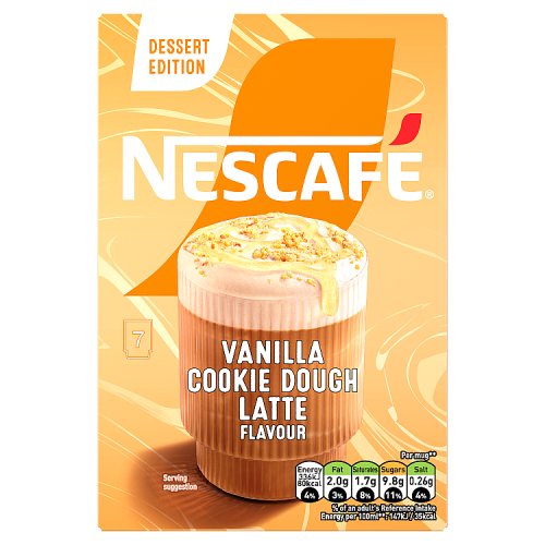 Nescafe Vanilla Cookie Dough 7pk (7 x 136.5g) pack shot