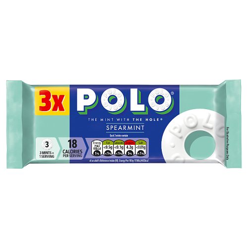 Polo Spearmint Tube (3 x 34g) pack shot