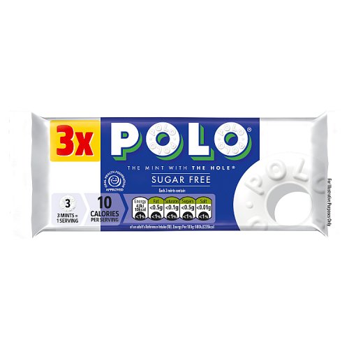 Polo Sugar Free Tube (3 x 33.4g) pack shot