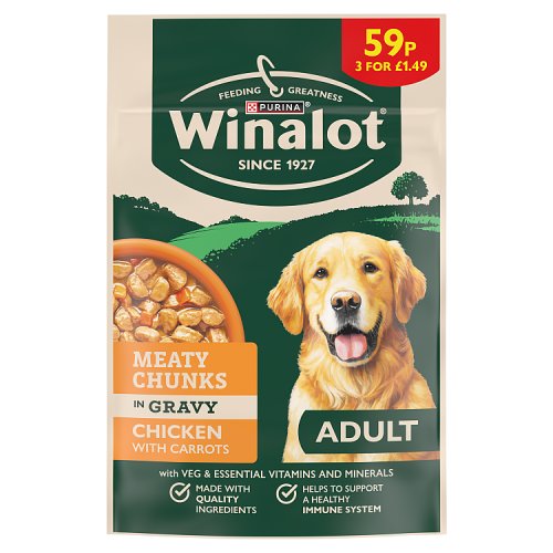 Winalot Chunks In Gravy PM £1.49 100g pack shot