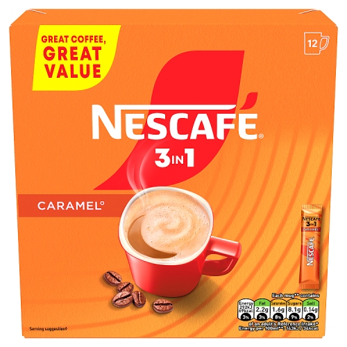 Nescafe Original 3in1 Caramel 12pk (12 x 16g) pack shot