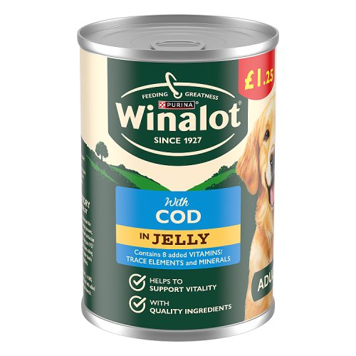 Winalot Classics Cod In Jelly PM £ 1.25 400g pack shot