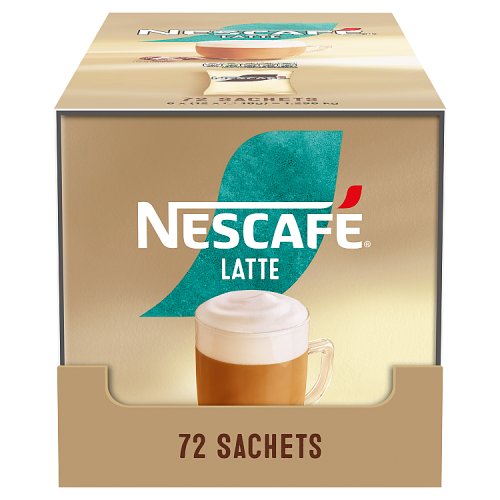 Nescafe Latte Sachets 6 x (12 x 18g) 72s pack shot