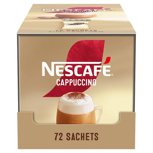 Nescafe Cappuccino Sachets 6 x (12 x 18g) 72s pack shot
