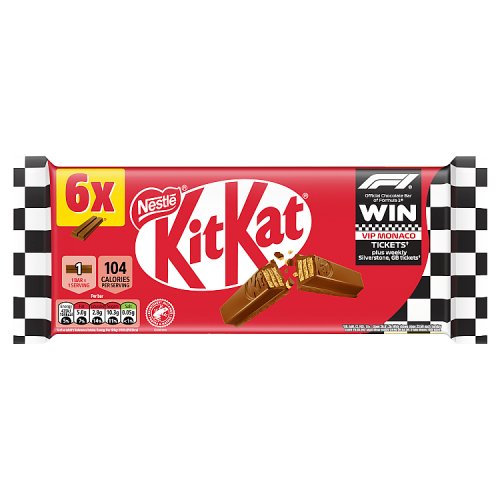 KitKat 2 Finger Milk 6pk (6 x 20.7g) pack shot