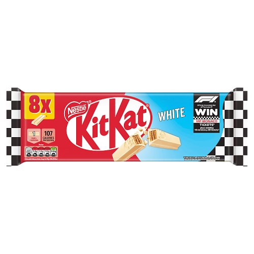 KitKat 2 Finger White (8 x 20.7g) pack shot