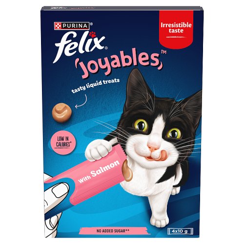 Felix Joyables Salmon Liquid Cat Treat (4 x10g) pack shot