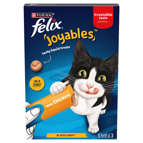 Felix Joyables Chicken Liquid Cat Treat (4 x10g) pack shot