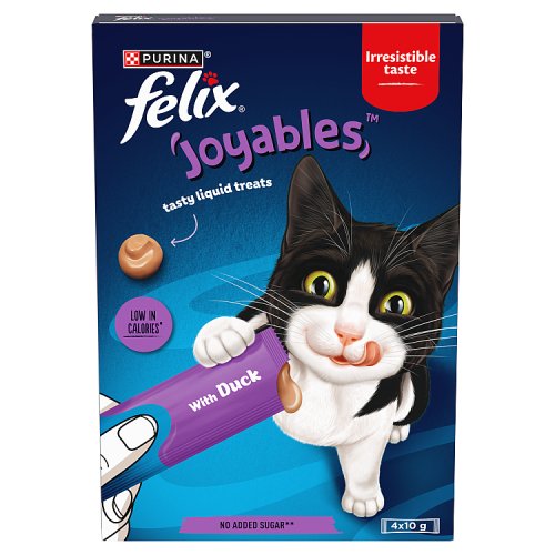 Felix Joyables Duck Liquid Cat Treat (4 x10g) pack shot