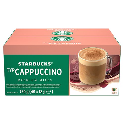 Starbucks Premium TYP Cappuccino Sachets Mixes (40 x 18g) pack shot