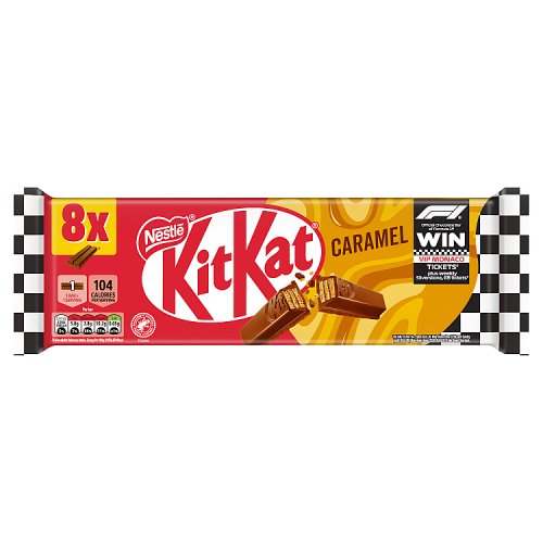 KitKat 2 Finger Caramel (8 x 20.7g) pack shot