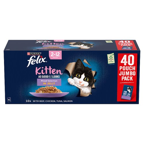 Felix Kitten Mixed Selection In Jelly (40 x 85g) pack shot