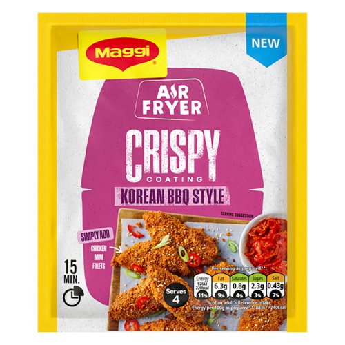 Maggi Air Fryer Crispy Korean BBQ Style 70g pack shot