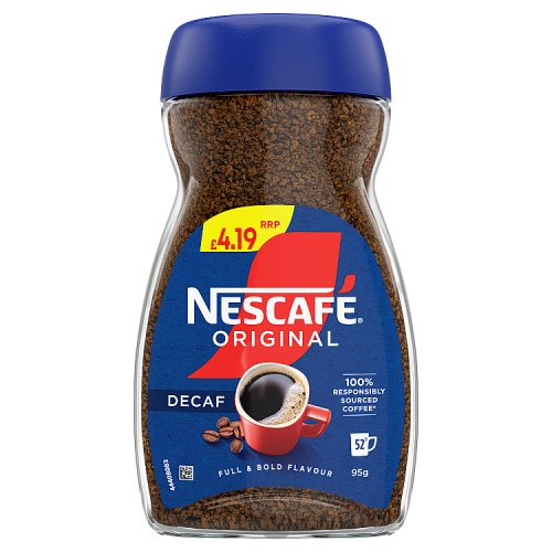 Nescafe Original Decaf PM £4.19 95g pack shot