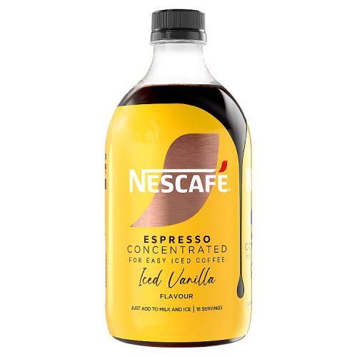 Nescafe Espresso Iced Vanilla Concentrate 500ml pack shot