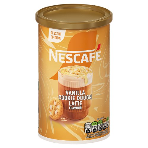 Nescafe Latte Vanilla Cookie Dough Coffee Tub 260g pack shot