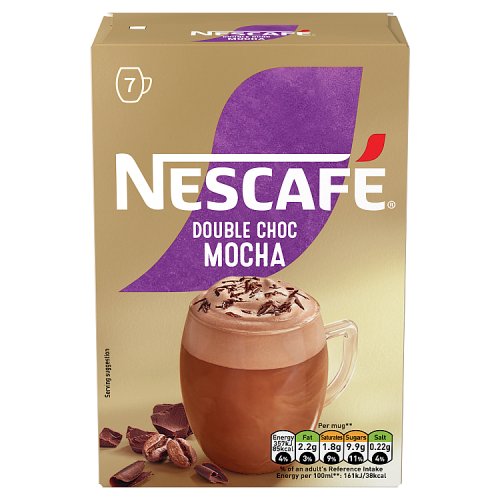 Nescafe Sachets Gold Mocha Double Chocolate 7s (7 x 20g) pack shot