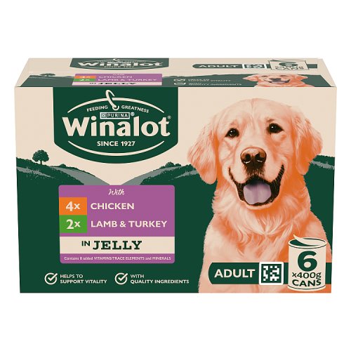 Winalot Classics Chicken In Jelly (6 x 400g) pack shot