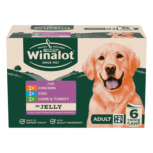 Winalot Classics Cod In Jelly (6 x 400g) pack shot