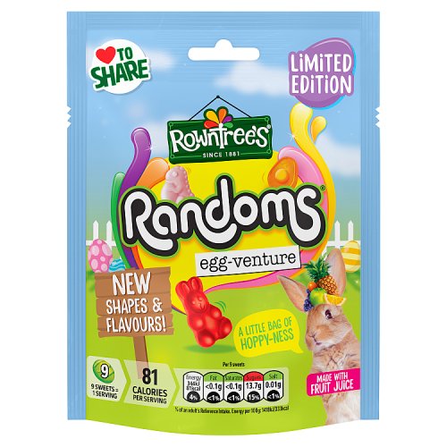 Rowntrees Randoms Spring Mix Pouch 130g pack shot