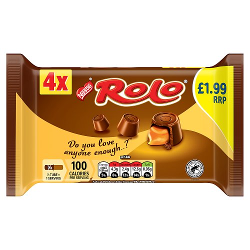 Rolo 4pk PM £1.99 (4 x 41.6g) pack shot