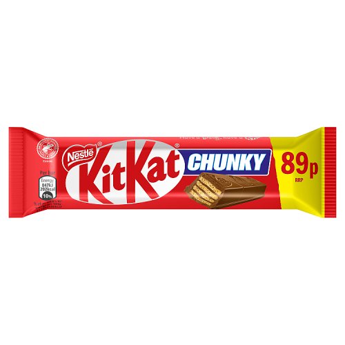 KitKat Chunky Milk PM 89p 40g pack shot