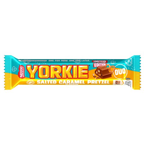 Yorkie Duo Salted Caramel Pretzel Ltd 66g pack shot